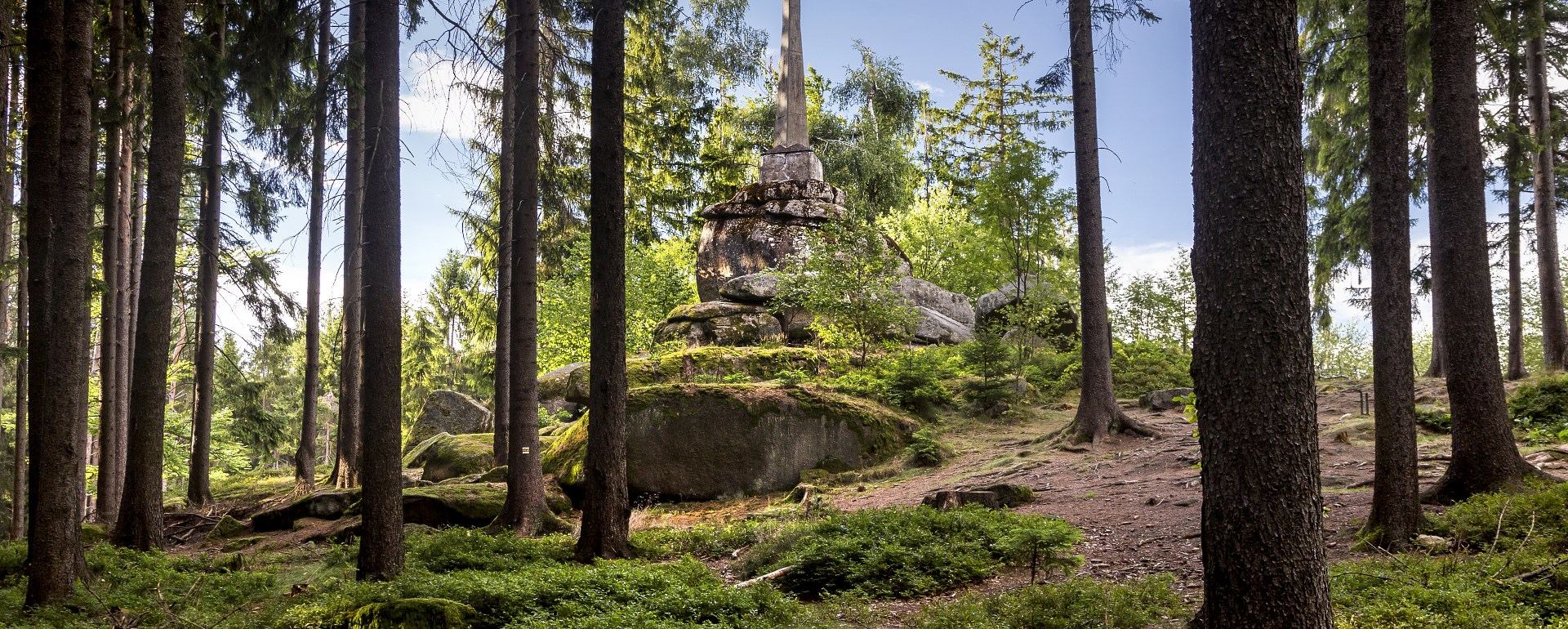 Vysoký kámen je nejvyšším bodem České Kanady.